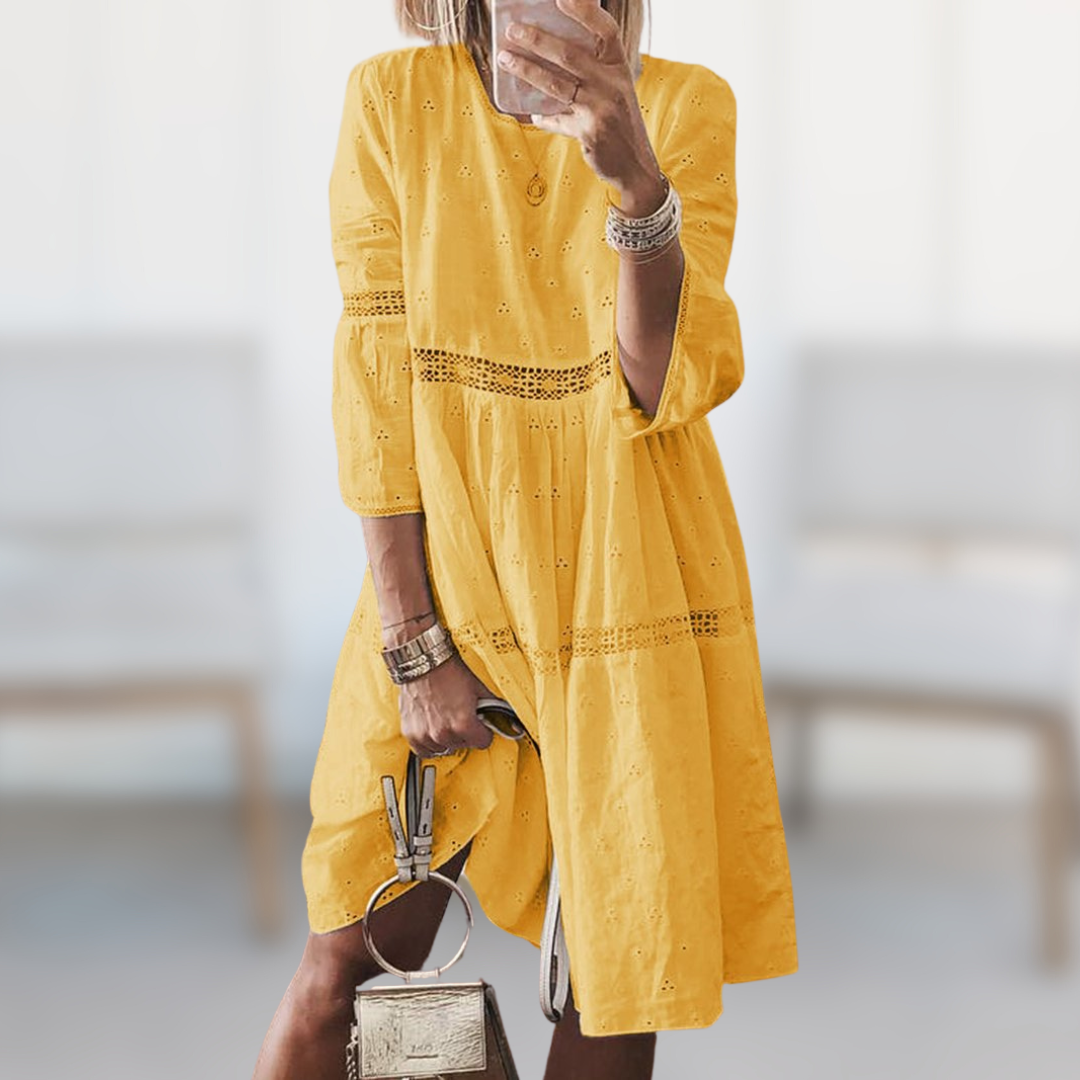 MARZIA™ | Elegant broderad klänning