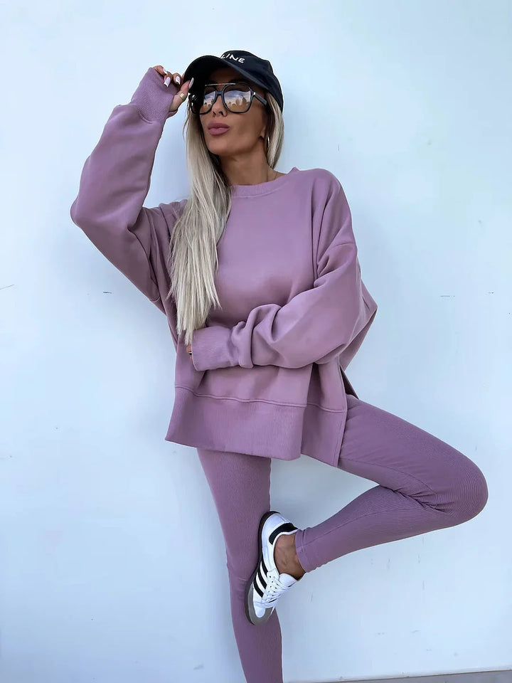 Nova | Bekväm oversized sweatshirt och leggings i ett set