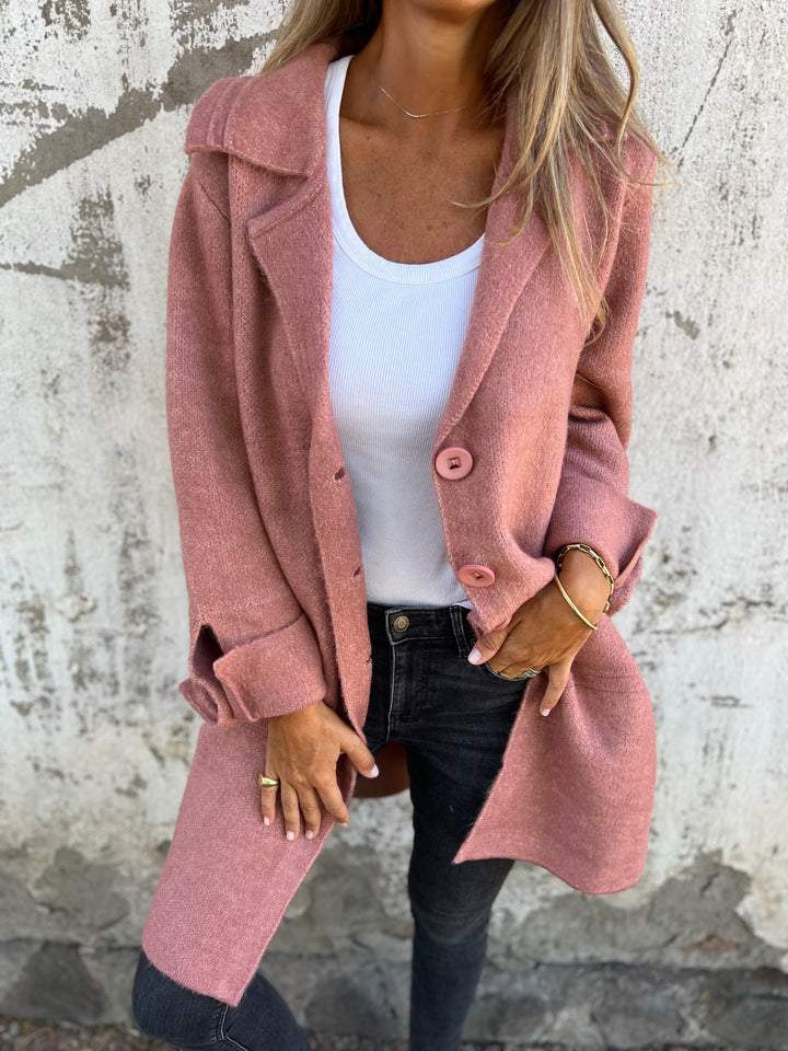 Jill | Casual lång kappa med slag