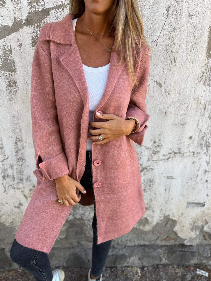 Jill | Casual lång kappa med slag