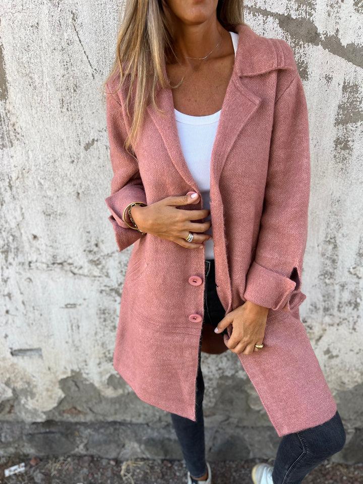 Jill | Casual lång kappa med slag