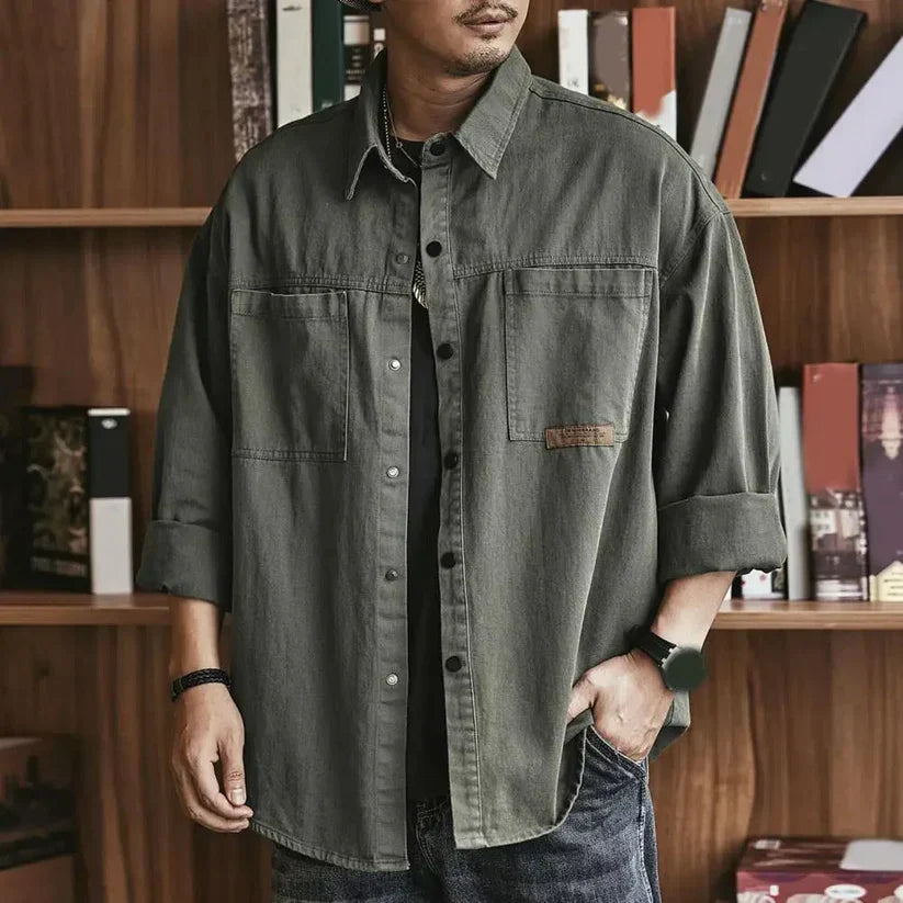 Massimo™ - Camicia Casual Oversize i Stile Vintage