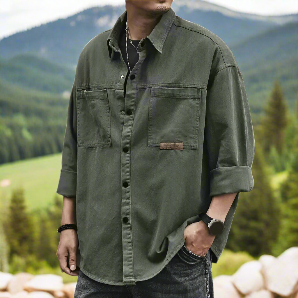 Massimo™ - Camicia Casual Oversize i Stile Vintage