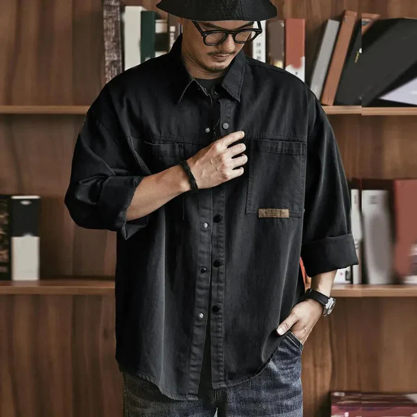 Massimo™ - Camicia Casual Oversize i Stile Vintage