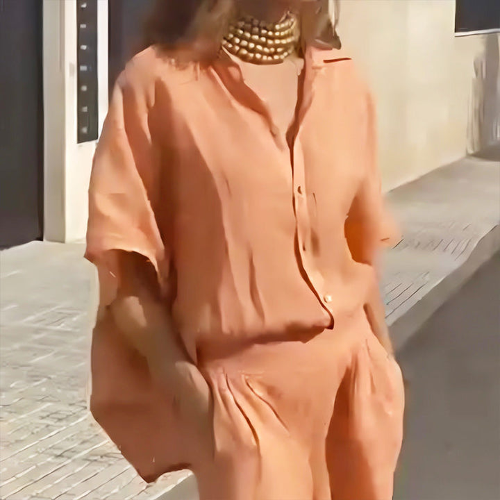 Jane | Casual tvådelat linneset